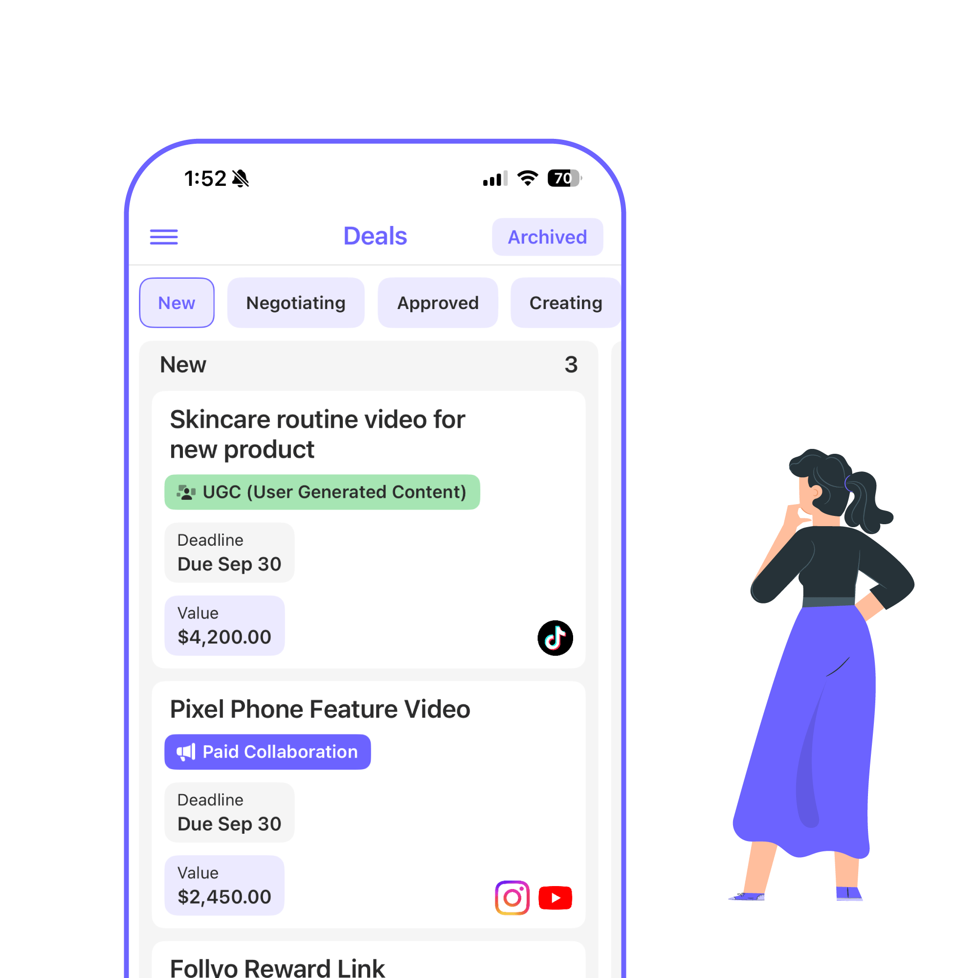 Deal pipeline board
